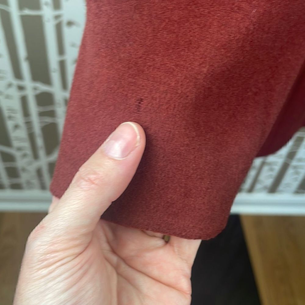 L.L. Bean Terracotta Rust Brown Wool Cashmere 3 Button Blazer sz 18R - Picture 11 of 12
